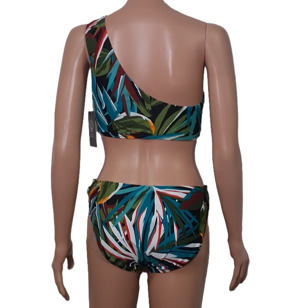 Vince Camuto Swimsuit One-Shoulder Ring-Trim One-Piece Size 12 - Picture 4 of 5